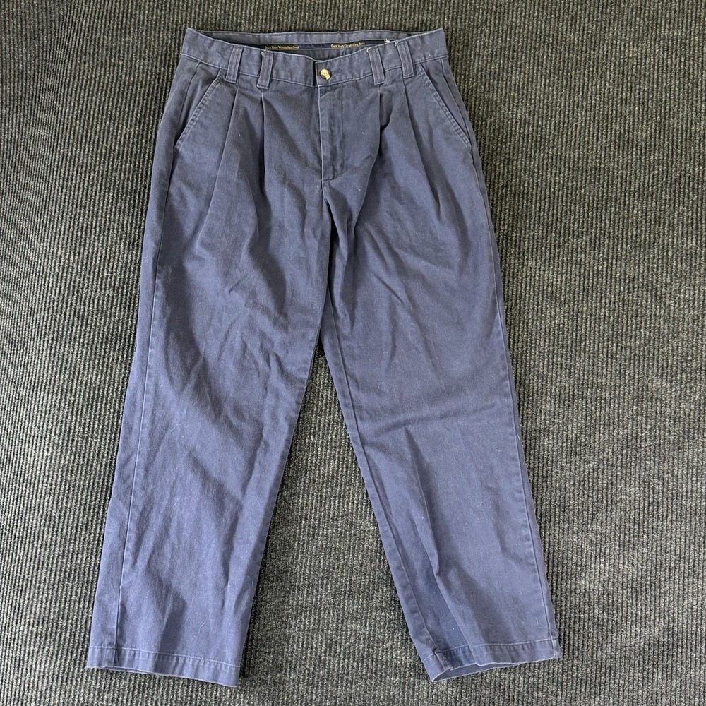 Duck Head Men's Chino Pants Size 32x27 Blue Workwear Cotton Duck Logo
